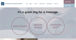 Desktop Screenshot of gainesvillemassagetherapy.com